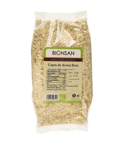 Copos Avena Finos Integrales Bio Vegan 500g Bionsan