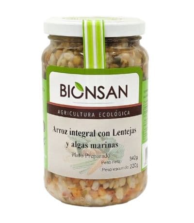 Arroz y Lentejas con Algas Marinas 342g Bionsan