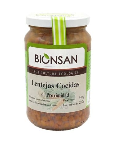 Lentejas Cocidas Eco Vegan 342g Bionsan