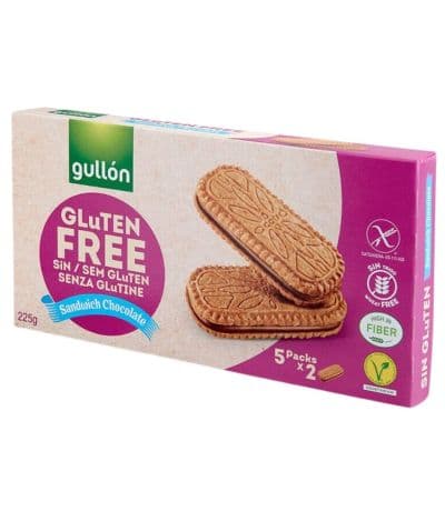 Galletas Sandwich Rellenas Choco SinGluten 225g Gullon