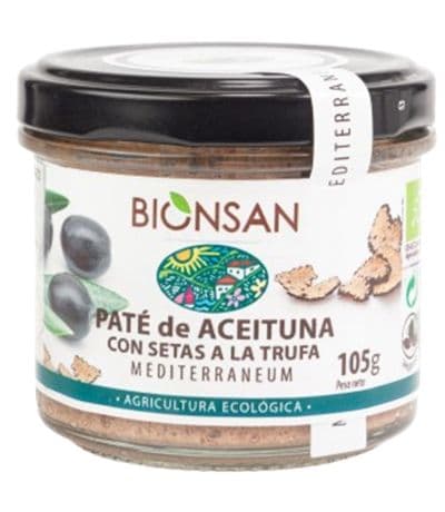 Pate Aceitunas Setas Trufa Eco 105g Bionsan