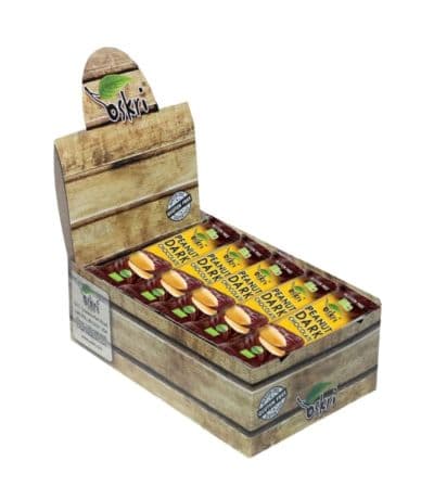 Barritas de Cacahuete con Choco SinGluten Bio Vegan 20uds Oskri