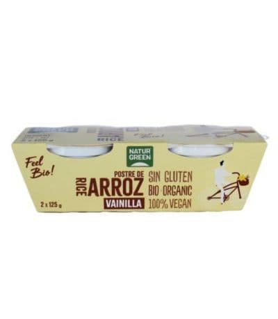 Postre Arroz Vainilla SinGluten Bio Vegan 2uds NaturGreen