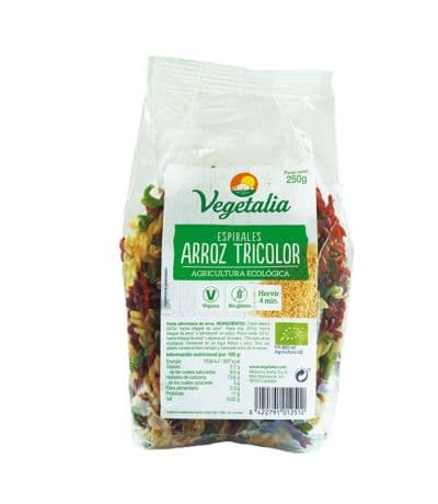 Espirales Arroz Tricolor Eco 250g Vegetalia