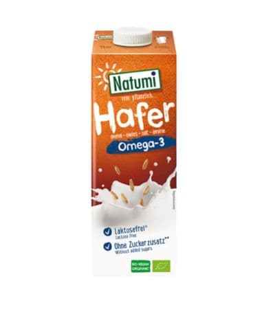 Bebida Vegetal Avena Omega-3 Bio Vegan 8x1L Natumi