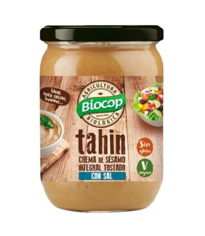 Tahin Tostado Integral con Sal SinGluten Bio Vegan 500g Biocop