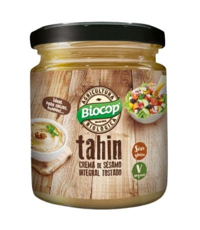 Tahin Crema de Sesamo Integral Tostado Sin Sal SinGluten Bio Vegan 225g Biocop