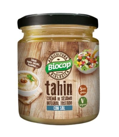 Tahin Crema de Sesamo Integral Tostado con Sal Bio 225g Biocop