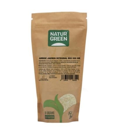 Arroz Jazmin Integral SinGluten Bio Vegan 500g NaturGreen