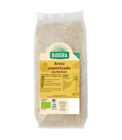 Arroz Vaporizado Parboiled Bio Vegan 500g Biogra