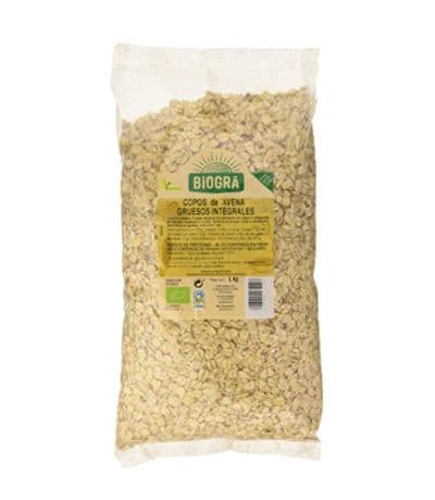 Copos de Avena Gruesos Integrales Vegan Bio 1kg Biogra