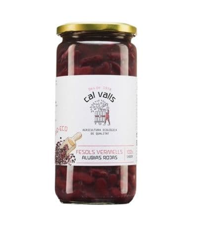 Alubias Rojas Cocidas SinGluten Eco Vegan 450g Cal Valls