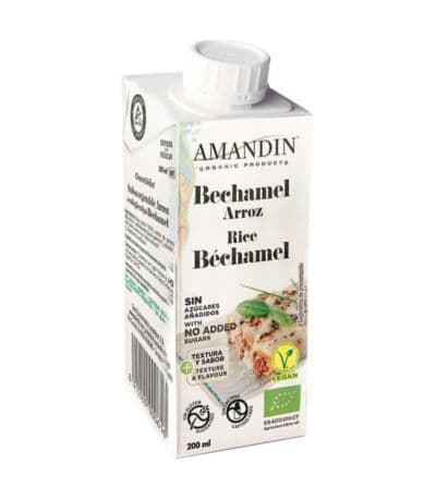 Bechamel de Arroz SinGluten Eco Vegan 200ml Amandin