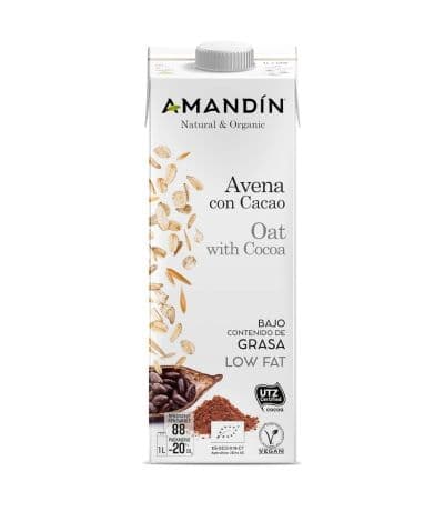 Bebida Vegetal Avena Cacao Eco 6x1L Amandin