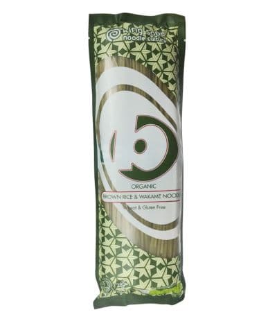 Noodles de Arroz Integral con Algas Wakame SinGluten Bio Vegan 250g King Soba