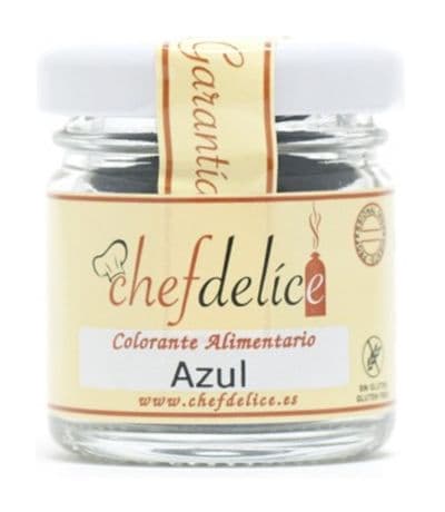 Colorante Azul Polvo SinGluten Vegan 20g Chefdelice