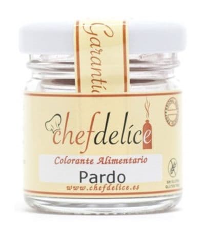 Colorante Pardo Polvo SinGluten Vegan 20g Chefdelice