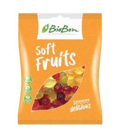 Golosinas de Fruta Bio Sin Gelatina SinGluten Bio Vegan 100g Biobon