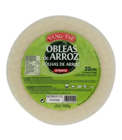 Obleas Arroz 150g Yang Tse