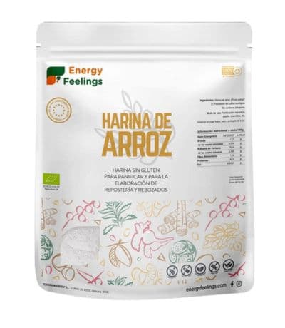 Harina de Arroz SinGluten Eco Vegan 1kg Energy Feelings