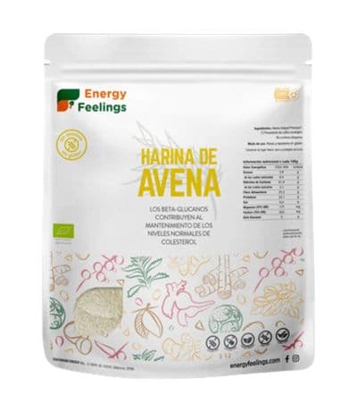 Harina Avena Premium Pack XXL SinGluten Bio 1kg Energy Feelings
