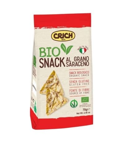 Snacks de Trigo Sarraceno SinGluten Vegan 70g Crich