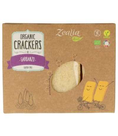 Crackers de Garbanzos SinGluten Bio Vegan 120g Zealia