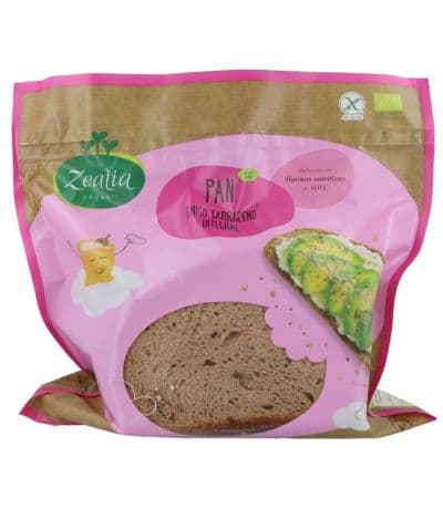Pan Integral SinGluten Bio Vegan 370g Zealia