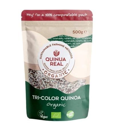 Quinoa en Grano Tres Colores SinGluten Bio Vegan 500g Quinua Real
