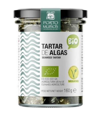 Tartar Algas Natural Conserva Eco Vegan 160g Porto Muiños