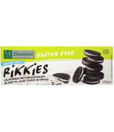 Galletas Rikkies Tipo Oreo SinGluten Vegan 125g Damhert