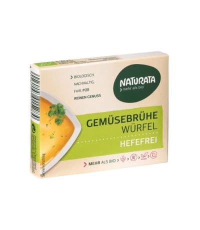 Caldo Vegetal en Dados Sin Levadura Bio Vegan 72g Naturata