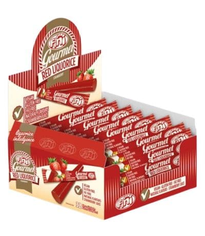 Regaliz Gourmet Rojo SinGluten Vegan 32x32g Fini