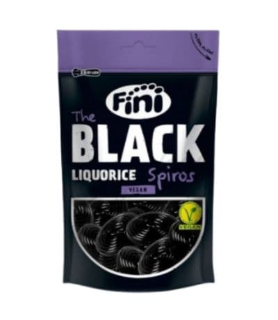 Regaliz Spiro Negro Vegan 180g Fini