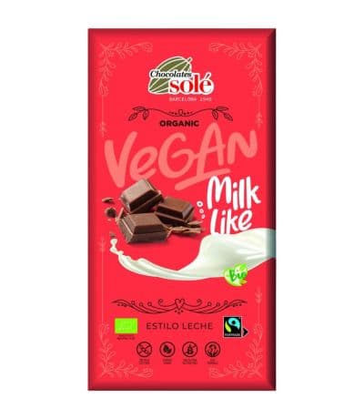 Chocolate Estilo Leche Eco Vegan 90g Chocolates Sole
