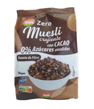 Muesli Crujiente Cacao SinGluten Vegan 300g Esgir