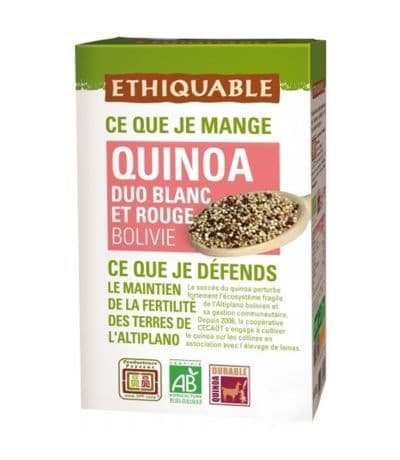 Quinoa Blanca y Roja Bio 150g Ethiquable