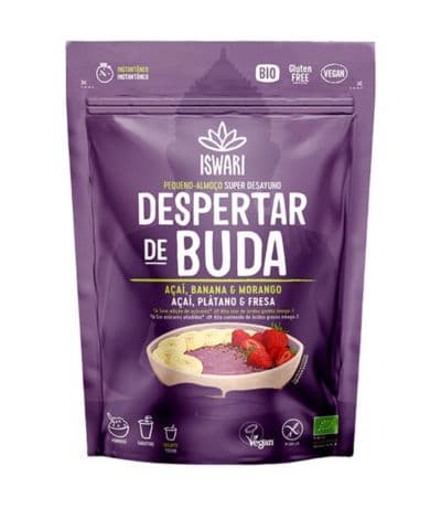 Despertar de Buda de Açai Platano y Fresa SinGluten Bio Vegan 360g Iswari