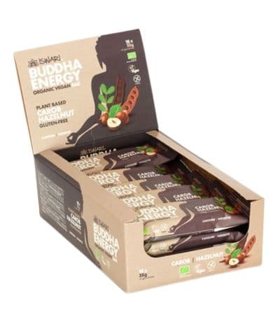 Barrita Buddha Energy Algarroba Avellana SinGluten Bio Vegan 15uds Iswari