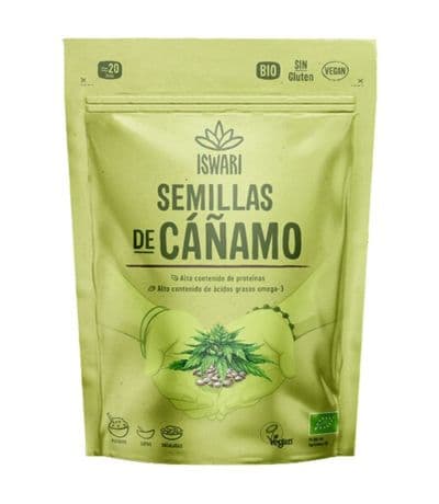 Semillas de Cañamo sin Cascara Bio Vegan SinGluten 250g Iswari