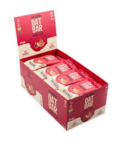 Barrita Frutos Rojos Avena Eco 20x40g Iswari