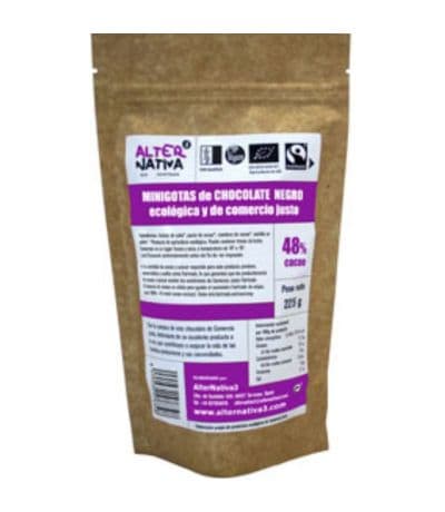 Mini Gotas de Chocolate SinGluten Eco 225g Alternativa3