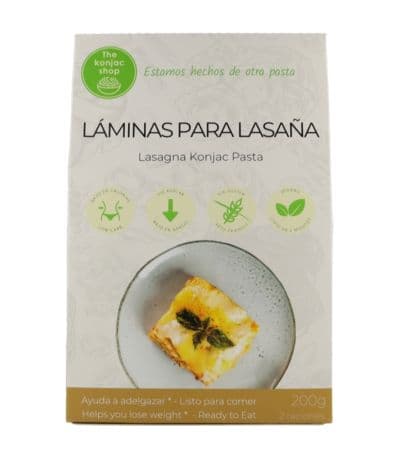 Laminas Lasaña SinGluten 200g The Konjac Shop