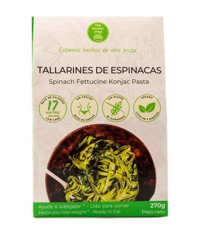 Tallarines Espinacas SinGluten Vegan 270g The Konjac Shop