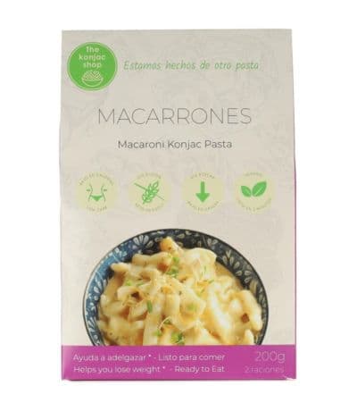Macarrones SinGluten Vegan 270g The Konjac Shop