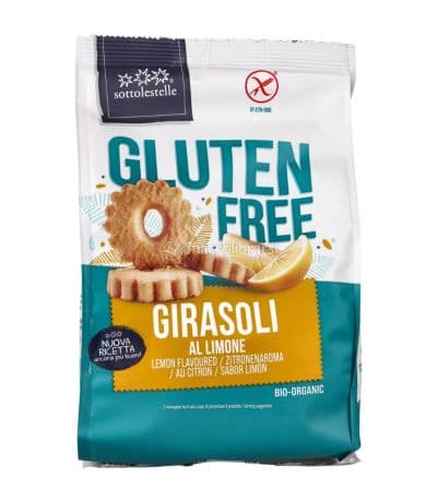 Galletas Girasol Maiz y Arroz Limon Bio 200g Sottolestelle