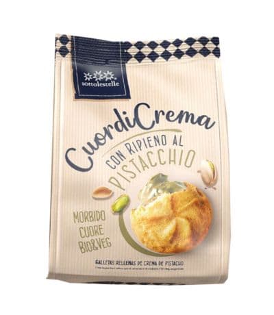 Galletas Rellenas Crema Pistachio Bio 200g Sottolestelle