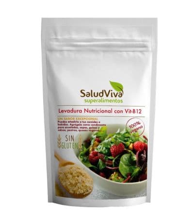 Levadura Nutricional con Vitamina B12 SinGluten Vegan 125g Salud Viva