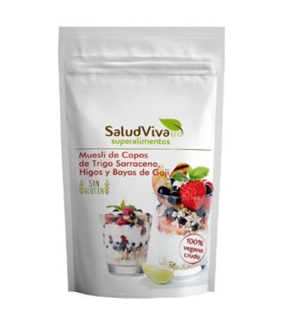Muesli Copos Trigo Sarraceno Higos Bayas Goji Vegan 350g Salud Viva