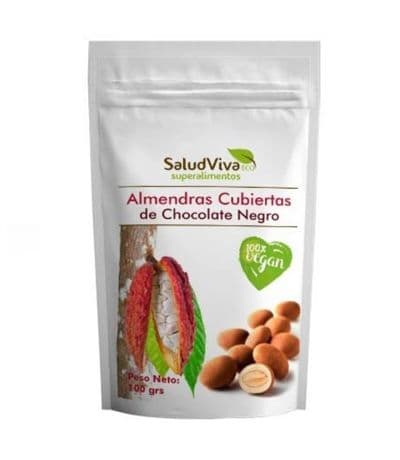 Almendras Cubiertas de Chocolate Negro Eco 100g Salud Viva